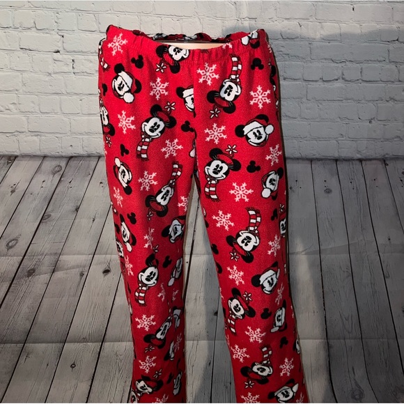 Disney Other - Disney Mickey Mouse Red, Black & White Pajama Bottoms size S